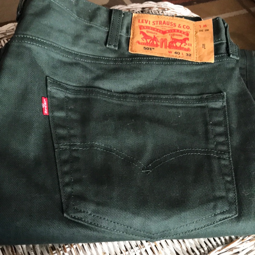 LEVI’S Green 5 fly Denim Jeans